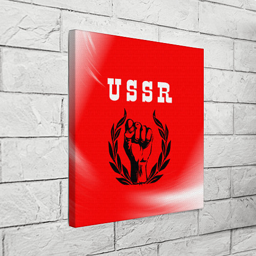 Картина квадратная USSR - КУЛАК Космос / 3D-принт – фото 3