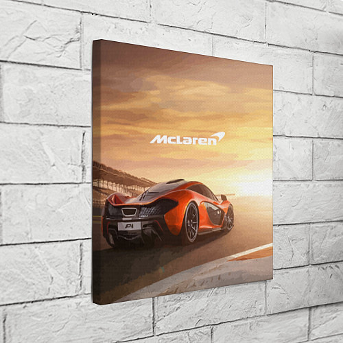 Картина квадратная McLaren - легендарная гоночная команда! / 3D-принт – фото 3