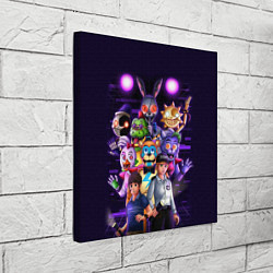 Холст квадратный Five Nights at Freddys: Security Breach персонажи, цвет: 3D-принт — фото 2