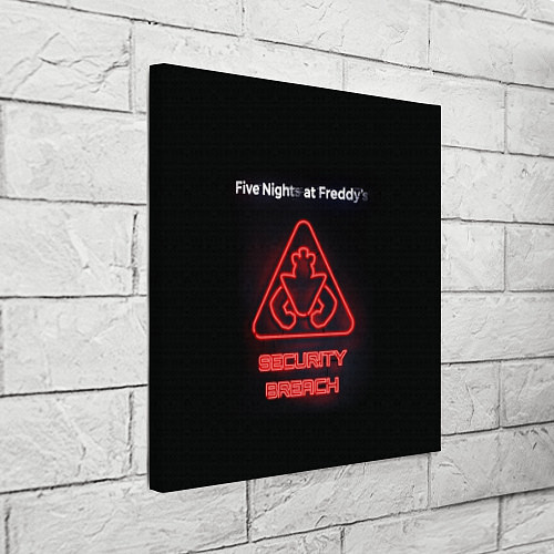 Картина квадратная Five Nights at Freddys: Security Breach logo / 3D-принт – фото 3