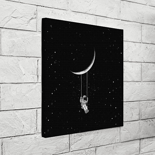 Картина квадратная Космонавт Звёзды / 3D-принт – фото 3