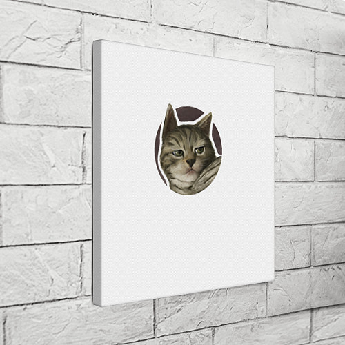 Картина квадратная Кот презрения / 3D-принт – фото 3