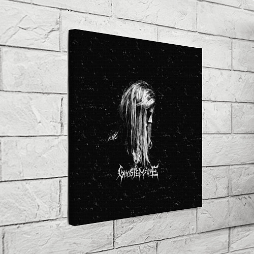 Картина квадратная GHOSTEMANE Rap Гостмейн ЧБ Logo / 3D-принт – фото 3