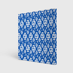 Холст квадратный Blue Pattern Dope Camo Dope Street Market, цвет: 3D-принт