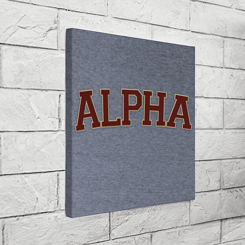Картина квадратная Alpha / 3D-принт – фото 3