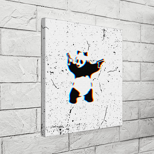 Картина квадратная Banksy Panda with guns Бэнкси / 3D-принт – фото 3