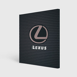 Холст квадратный LEXUS Lexus - Карбон, цвет: 3D-принт