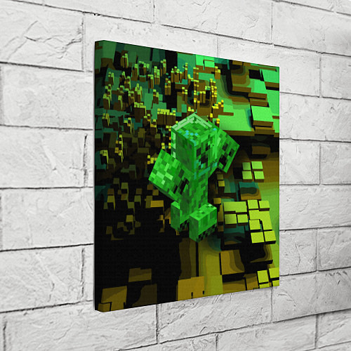Картина квадратная Minecraft Creeper Mob / 3D-принт – фото 3