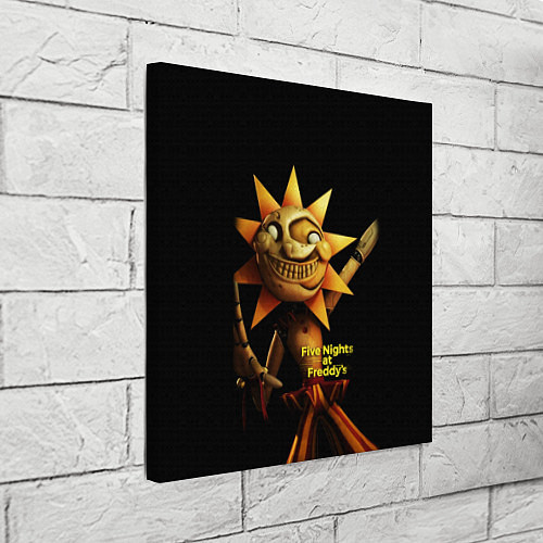 Картина квадратная Five Nights at Freddys: Security Breach - Солнце D / 3D-принт – фото 3