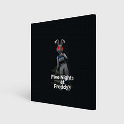 Холст квадратный Five Nights at Freddys: Security Breach - кролик В, цвет: 3D-принт