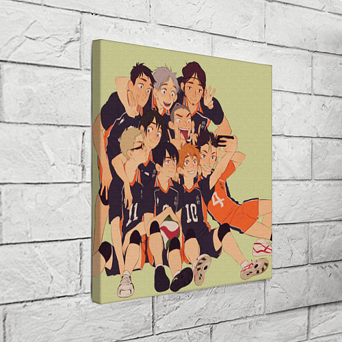 Картина квадратная Team Haikyuu!! / 3D-принт – фото 3