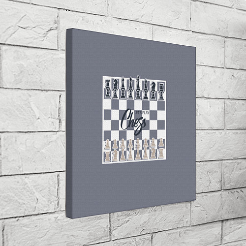 Картина квадратная Lets play chess / 3D-принт – фото 3