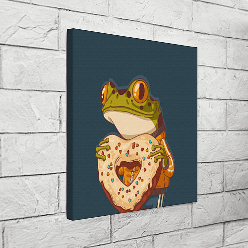 Картина квадратная Лягуха с пряником / 3D-принт – фото 3