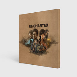 Холст квадратный Uncharted Анчартед, цвет: 3D-принт