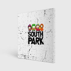 Холст квадратный Южный парк мультфильм - персонажи South Park, цвет: 3D-принт