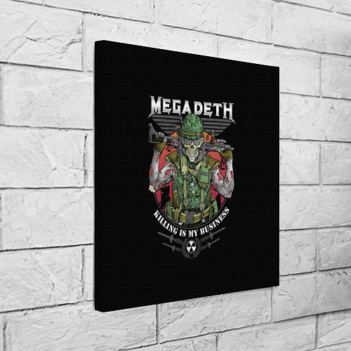 Картина квадратная MEGADETH killing is my business / 3D-принт – фото 3