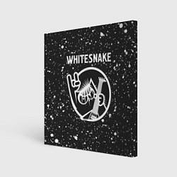 Холст квадратный Whitesnake КОТ Краска, цвет: 3D-принт