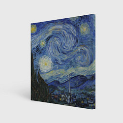 Холст квадратный Звездная ночь Ван Гога, цвет: 3D-принт