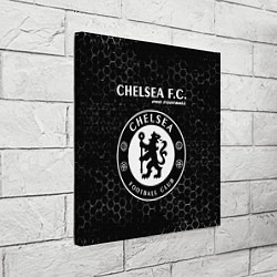 Холст квадратный CHELSEA Pro Football Соты, цвет: 3D-принт — фото 2