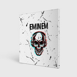 Холст квадратный Eminem ЧЕРЕП Потертости, цвет: 3D-принт