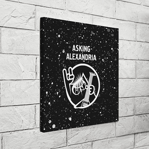 Картина квадратная Asking Alexandria - КОТ - Краска / 3D-принт – фото 3
