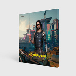 Холст квадратный Vi Cyberpunk2077, цвет: 3D-принт