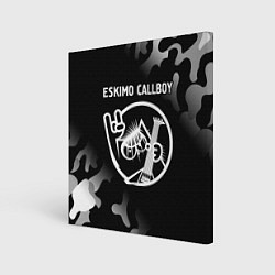 Холст квадратный Eskimo Callboy - КОТ - Камуфляж, цвет: 3D-принт