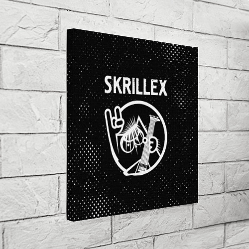 Картина квадратная Skrillex - КОТ - Потертости / 3D-принт – фото 3