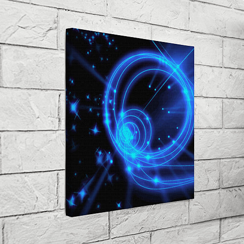 Картина квадратная Неоновый космос Neon space / 3D-принт – фото 3