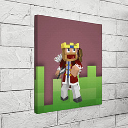 Холст квадратный Minecraft Hero Video game, цвет: 3D-принт — фото 2
