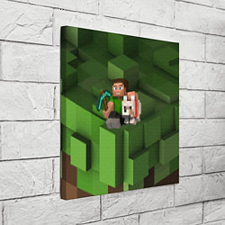 Холст квадратный Minecraft Heroes Video game, цвет: 3D-принт — фото 2