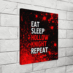 Холст квадратный Eat Sleep Hollow Knight Repeat Арт, цвет: 3D-принт — фото 2