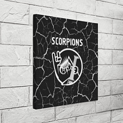 Холст квадратный Scorpions КОТ Трещины, цвет: 3D-принт — фото 2