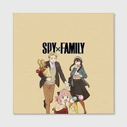 Холст квадратный Spy x Family: Семья шпиона, цвет: 3D-принт — фото 2