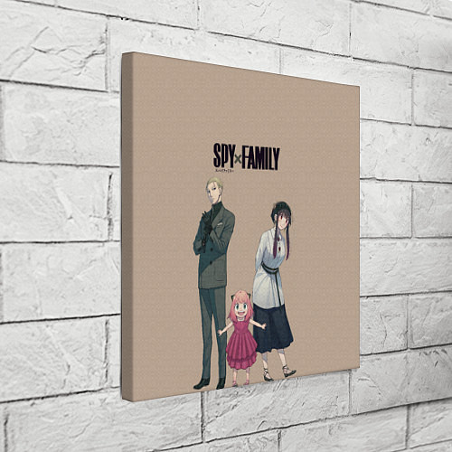Картина квадратная Spy x Family Семья шпиона / 3D-принт – фото 3