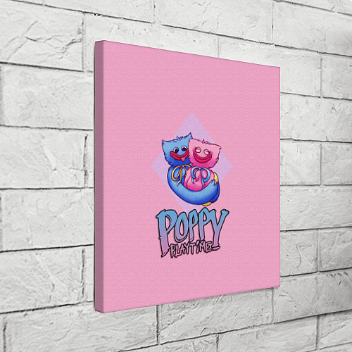 Картина квадратная POPPY PLAYTIME - KISSY MISSY AND HAGGY WAGGY / 3D-принт – фото 3