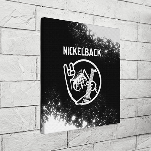 Картина квадратная Nickelback КОТ Брызги / 3D-принт – фото 3