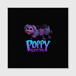 Холст квадратный POPPY PLAYTIME PJ Pug-a-Pillar, цвет: 3D-принт — фото 2