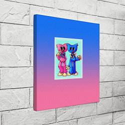 Холст квадратный Хагги Вагги и Кисси Мисси, цвет: 3D-принт — фото 2