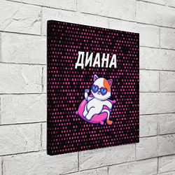 Холст квадратный Диана КОШЕЧКА Звезды, цвет: 3D-принт — фото 2