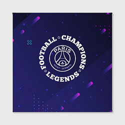 Холст квадратный PSG Легенды Чемпионы, цвет: 3D-принт — фото 2
