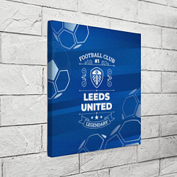 Холст квадратный Leeds United Football Club Number 1, цвет: 3D-принт — фото 2