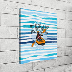 Холст квадратный Каяки Lets go, цвет: 3D-принт — фото 2