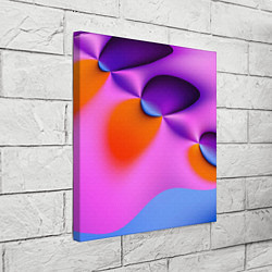 Холст квадратный Абстрактная красочная композиция Лето Abstract col, цвет: 3D-принт — фото 2