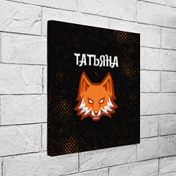 Холст квадратный Татьяна - ЛИСА - Гранж, цвет: 3D-принт — фото 2