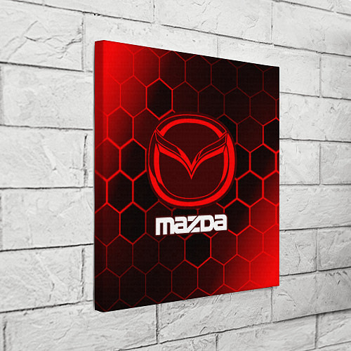 Картина квадратная MAZDA Соты / 3D-принт – фото 3