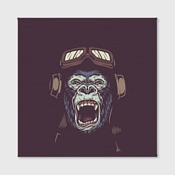 Холст квадратный Орущая горилла, цвет: 3D-принт — фото 2