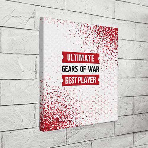 Картина квадратная Gears of War: таблички Best Player и Ultimate / 3D-принт – фото 3