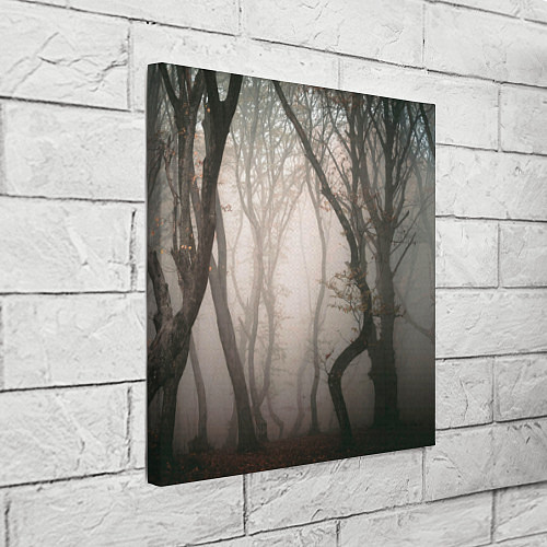 Картина квадратная Лес Туман / 3D-принт – фото 3