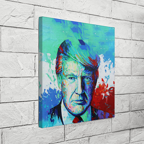 Картина квадратная Дональд Трамп арт / 3D-принт – фото 3